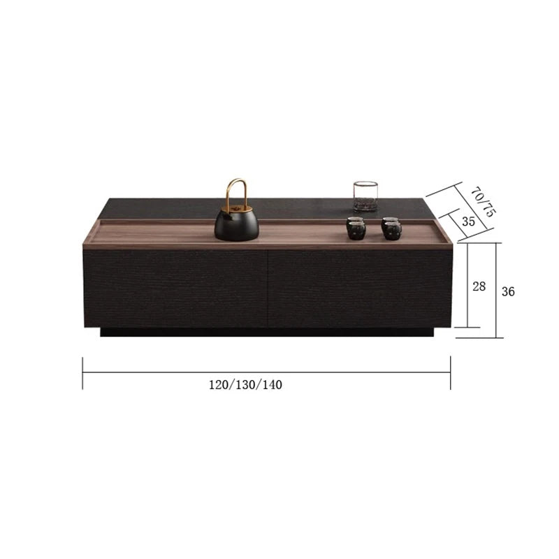 Wabi Sabi Storage Coffee Tables Multifunction Design Living Room Lift Top Coffee Tables With Drawers Trendy Meuble Furniture