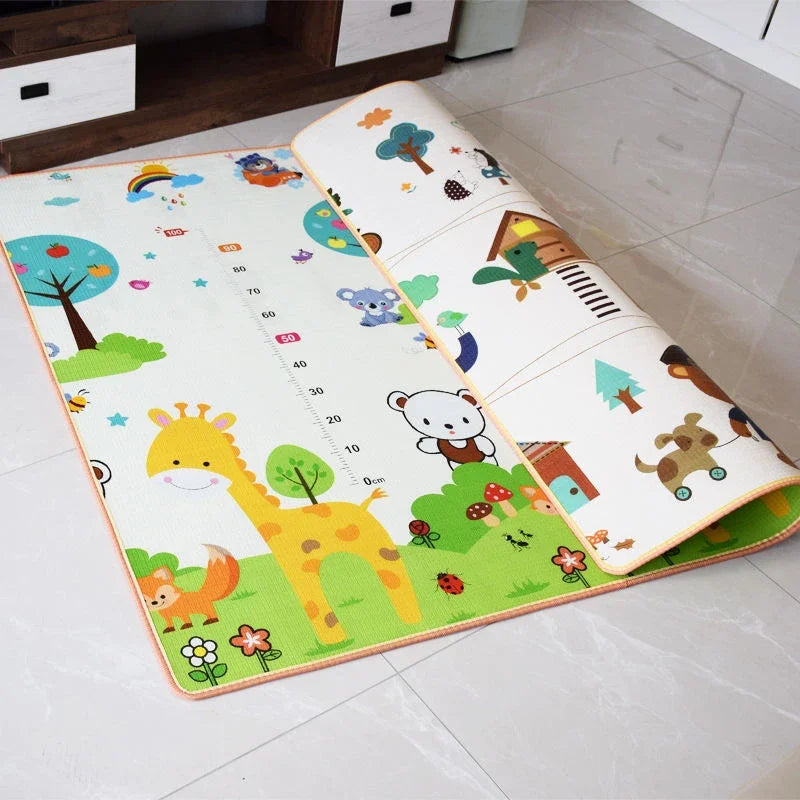 2024 New Large Size Thicken Baby Crawling Play Mats Folding Mat Carpet Play Mat for Children's Safety Rug Toys Gift Have Creases