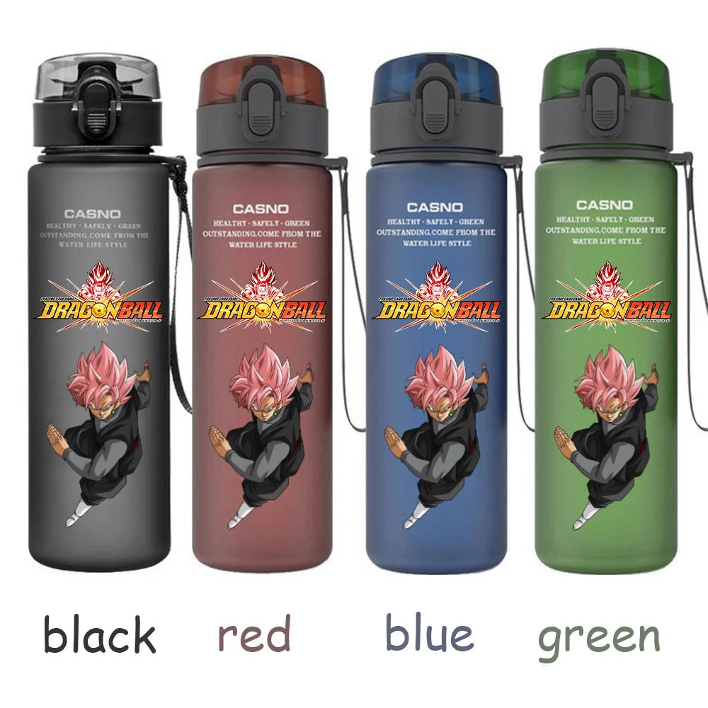 560ML Dragon Ball Water Cup Children Portable Plastic Goku Vegeta Bulma Cartoon Outdoor Large Capacity Sport Water Bottle Gift