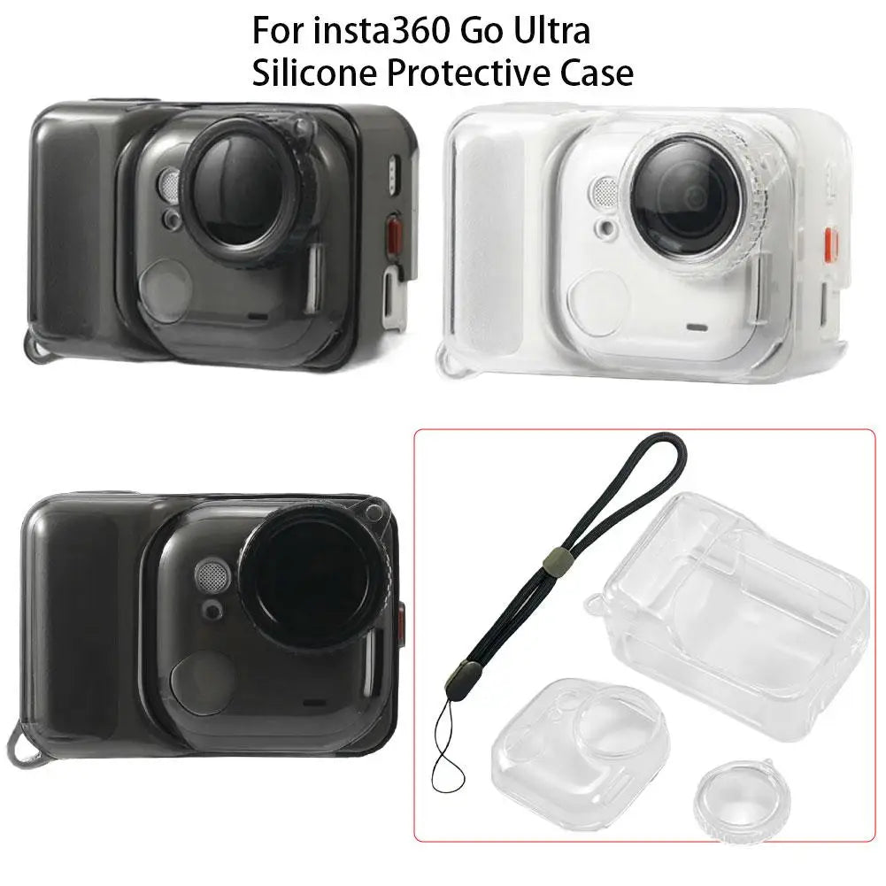 For Insta360 Go Ultra Silicone Protective Case Scratch Resistance Action Camera Protector For Insta360 GO Ultra Camera Case