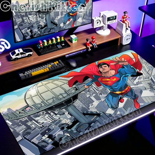 Colorful Gaming Mousepad Laptop Japan Cool Anime Mouse Pad Large XXL S-Superman Marvel Desk Mat PC Gamer Cabinet Keyboard Rug