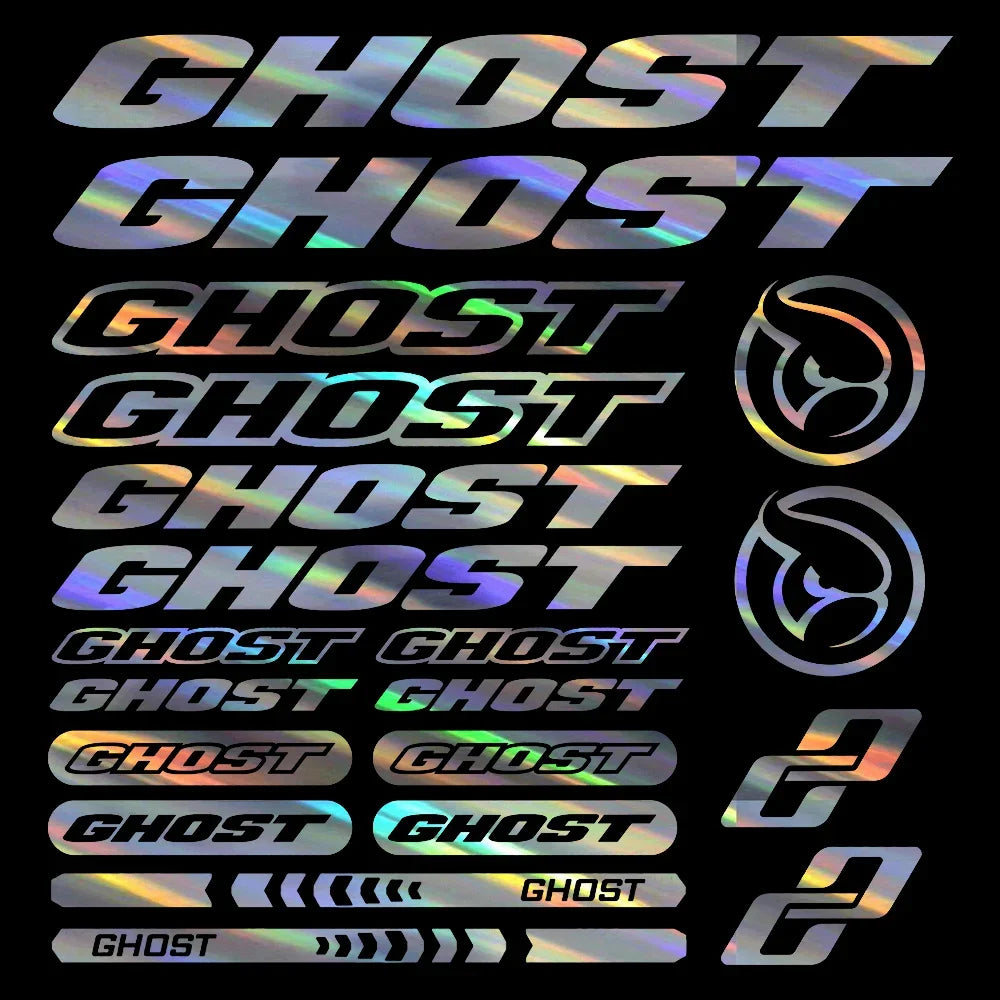 Car Stickers Creativity Bicycle Frame for GHOST Road Bike Mountain MTB BMX Cycling Rack Vinyl Decal Decorative Accessories,36CM