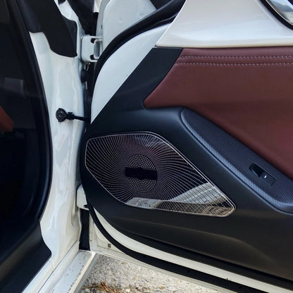 For Mazda MX-5 MX 5 RF MX5 ND 2016-2022 Car Accessories Front Column Roof Horn Hood Speaker Cover Sound Decorative Frame Sequins