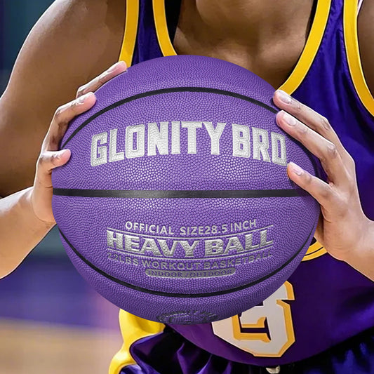 Weighted Training Basketball 3/2.2LBS Indoor And Outdoor High Quality Composite Basketball For Improve Dribbling Passing Purple