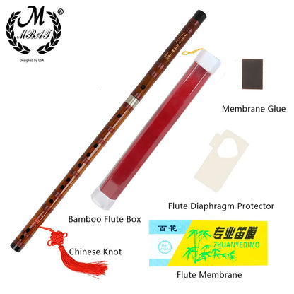 M MBAT Bamboo Flute Professional Woodwind Musical Instruments C D E F G Key High Quality Chinese Dizi Transversal Flauta Whistle