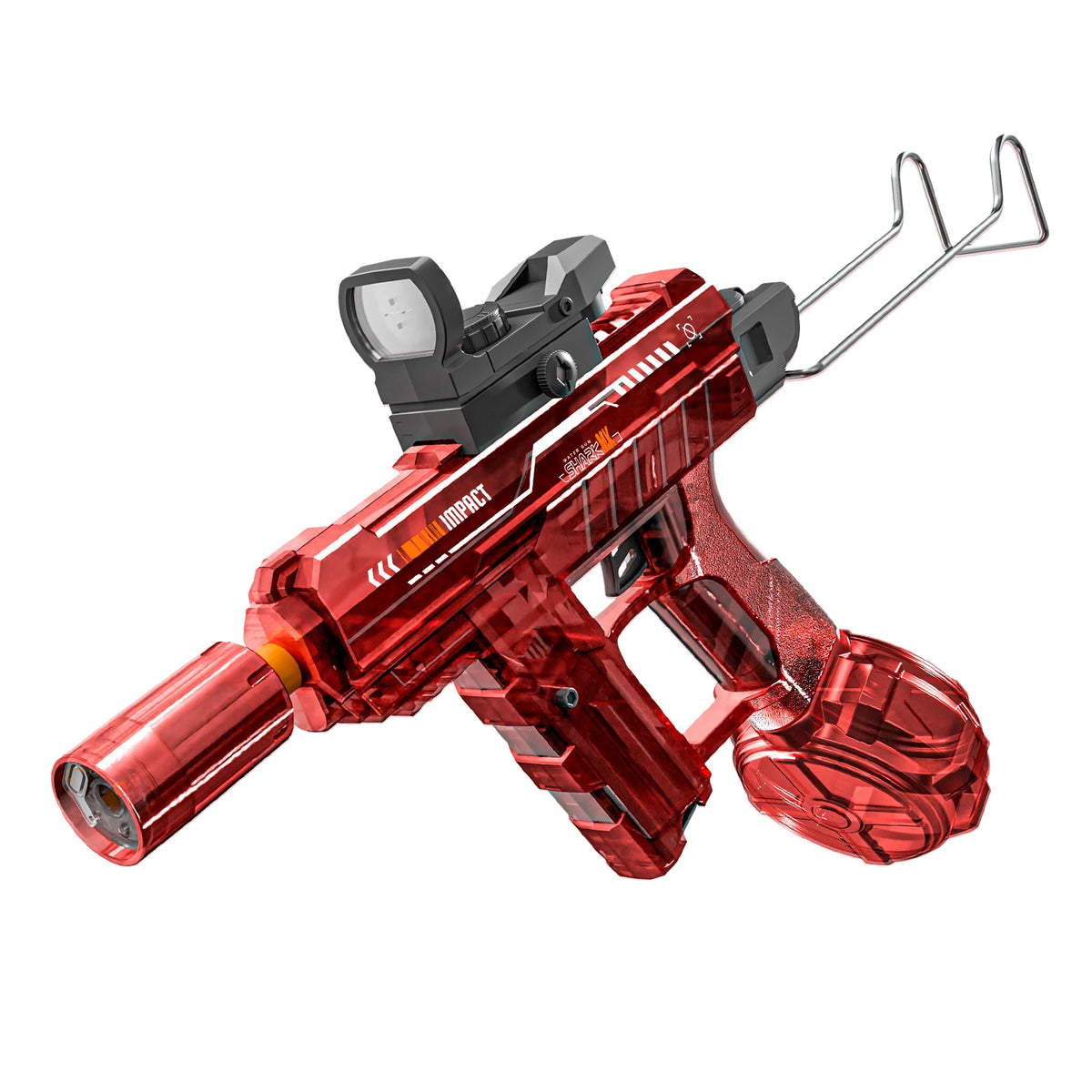 Flashing Lights UZI Electric High-Speed Continuous Water Gun, Children's Toy, Men's Large Capacity Water Gun