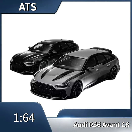 ATS 1:64 Audi RS6 Avant C8, Convertible Estate Car, Alloy Car Model, Die-cast Alloy Car Model, Boys' Toy, Adult Collectible.