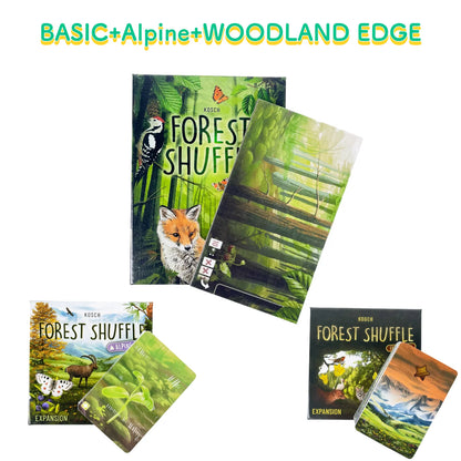 Classic Strategy Board Game:Forest Shuff Base Game、Expansion Board Game, Forest Art Style, Family Party Fun Adult Gift