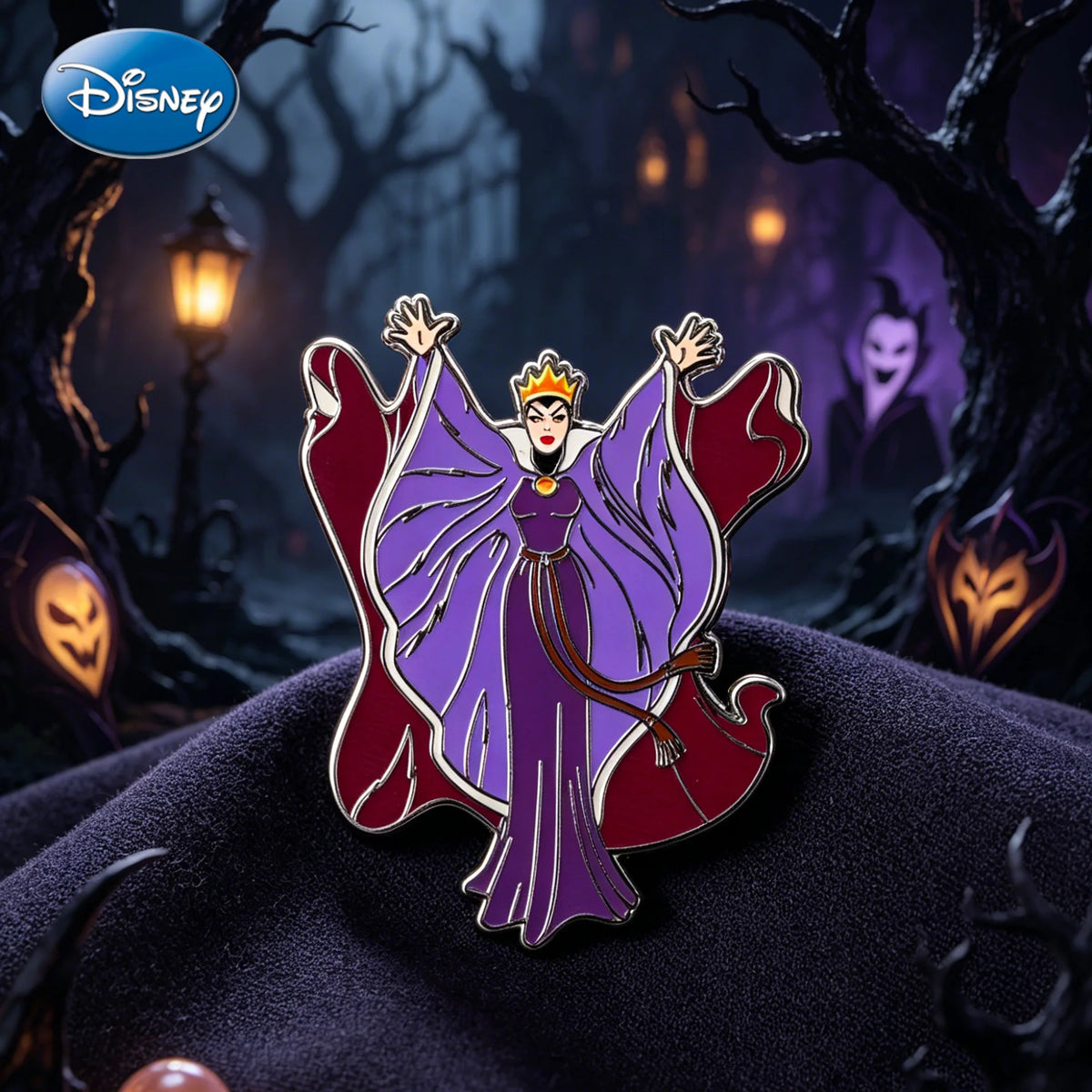 1PC Maleficent Collectible Enamel Pin Disney Officially Licensed Sleeping Beauty Villains Sorceress Maleficent Cartoon Brooches