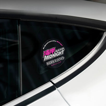 Midnight Club Wangan JDM Racing Sticker Set 2 Styles Japanese Kanji Pink Purple Night City Waterproof Vinyl