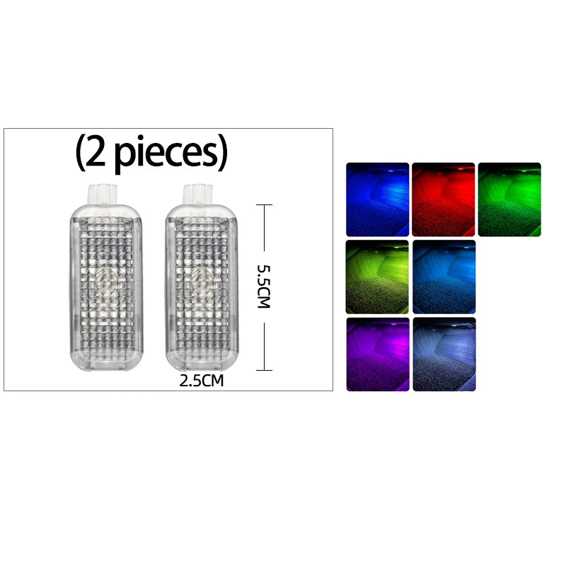 Car Footwell Lights Accessories For Porsche 911 955 957 987 997 Cayenne Boxster Cayman Macan Carrera 911 992 Panamera 971