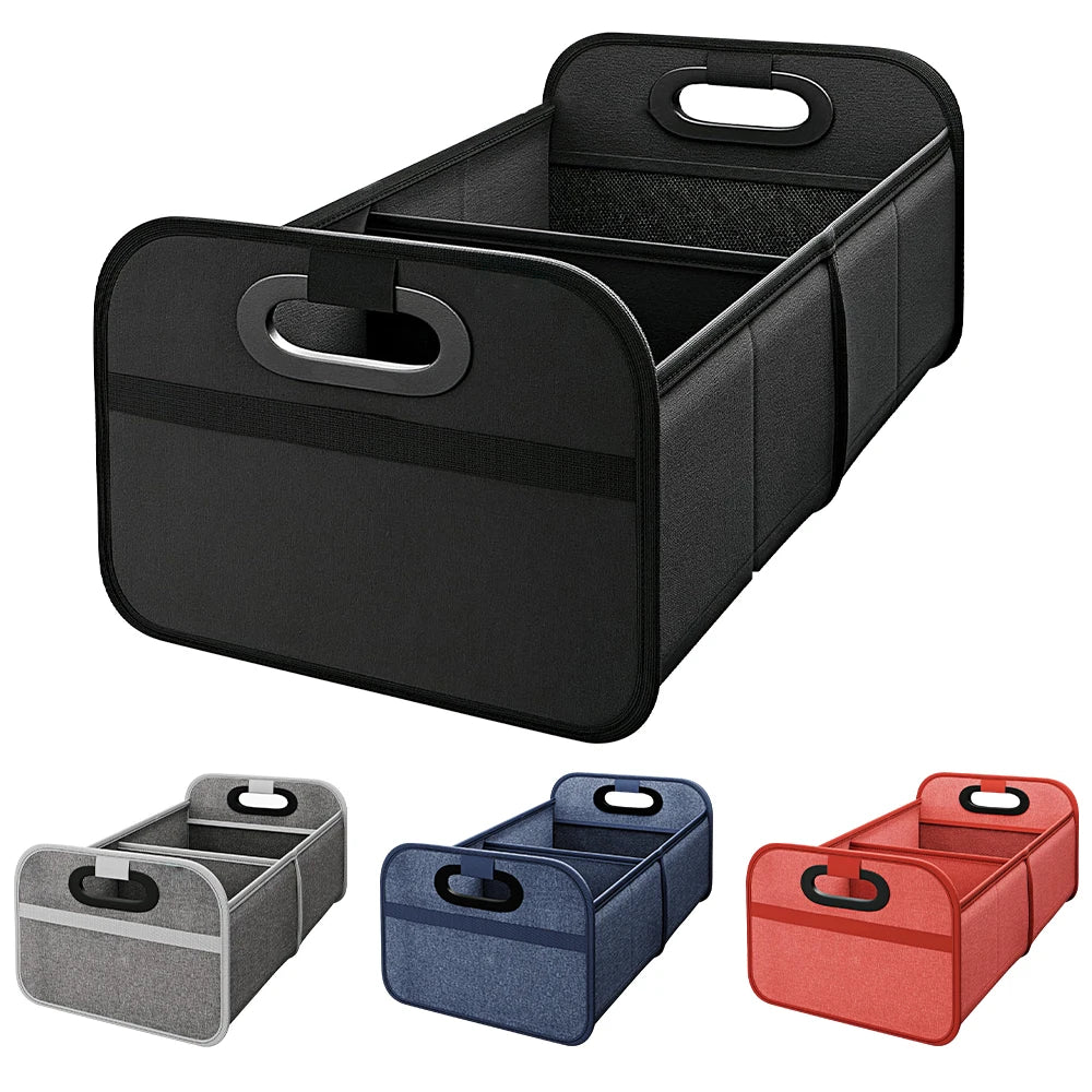 Trunk Organizer for suv, Foldable portable car storage box for camping outdoor storeroom,space saving multi functional