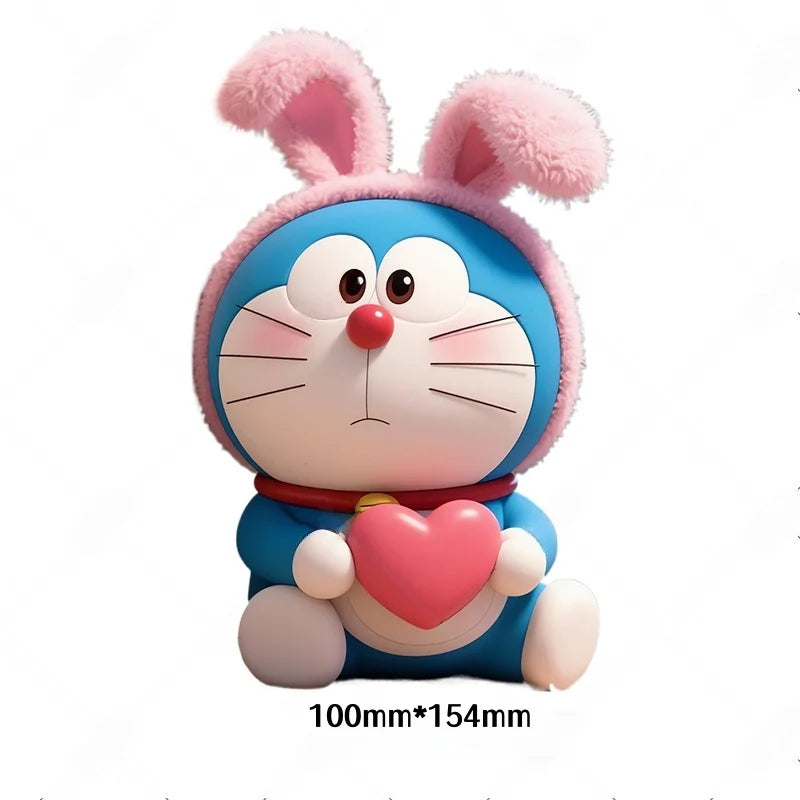 Doraemon cartoon anime car side and rear window glass sticker decoration,electric motorcycle body scratch cover creative sticker