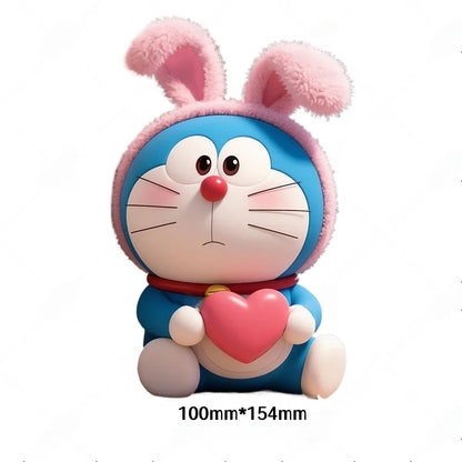 Doraemon cartoon anime car side and rear window glass sticker decoration,electric motorcycle body scratch cover creative sticker