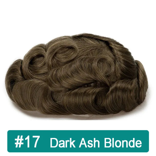 iLace Silk Base Men Toupee Swiss Lace Front 100% Human Hair Natural Hairline Male Capillary Prosthesis Wig Men Hair System