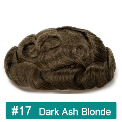 iLace Silk Base Men Toupee Swiss Lace Front 100% Human Hair Natural Hairline Male Capillary Prosthesis Wig Men Hair System