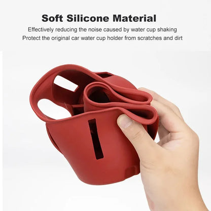 For Porsche Cayenne 2024 -2026 Silicone Car Cup Holder Center Console Organizer Anti Spill- Drink Holder Insert Auto Accessories