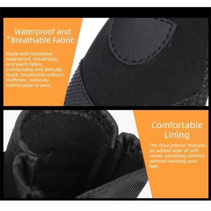 Adjustable Anti-Slip Dog Shoes Wear-Resistant Reflective Waterproof Dog Boots Comfortable Breathable Dog Foot Cover Outdoor