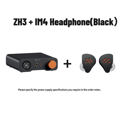 Fosi Audio ZH3 HIFI Headphone Amplifier AKM4493SEQ Desktop DAC Fully Balanced Preamp with Remote 12V Trigger Input