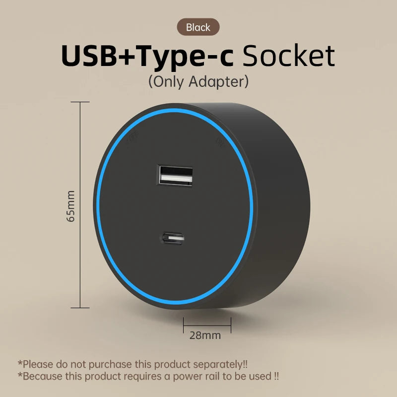 Track Socket With Switch High-end Quality Wall Power Outlet EU UK US FR Standard Universal Home Kitchen Bathroom Office Sockets