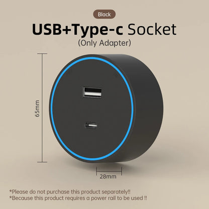 Track Socket With Switch High-end Quality Wall Power Outlet EU UK US FR Standard Universal Home Kitchen Bathroom Office Sockets