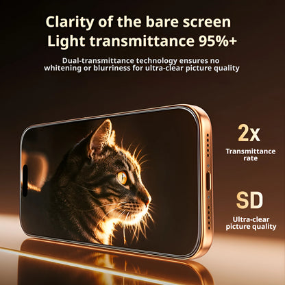 SAMZHE 3D Hot-bending Tempered Glass For iPhone 17 ProMax 16Pro HD Full Coverage Screen Protector Film For 0.23mm Ultra-thin