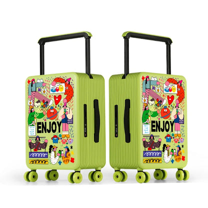 KLQDZMS Luggage High Quality 20"24"26 Inch Boarding Box Large Capacity Trolley Case Students Password Box Women's Suitcase