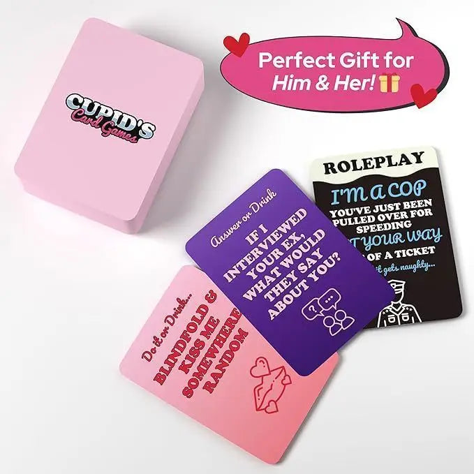 New Cupid Card Game Couples Drinking Game for Adult Dating Nights Bedroom Game for Male and Female Pairs Valentine's Day Gift