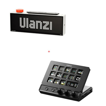 Ulanzi TC002 Pixbar Smart Pixel Clock II YT Ins Followers Simultaneous Pixelated Message Larger Display Creative Schedule