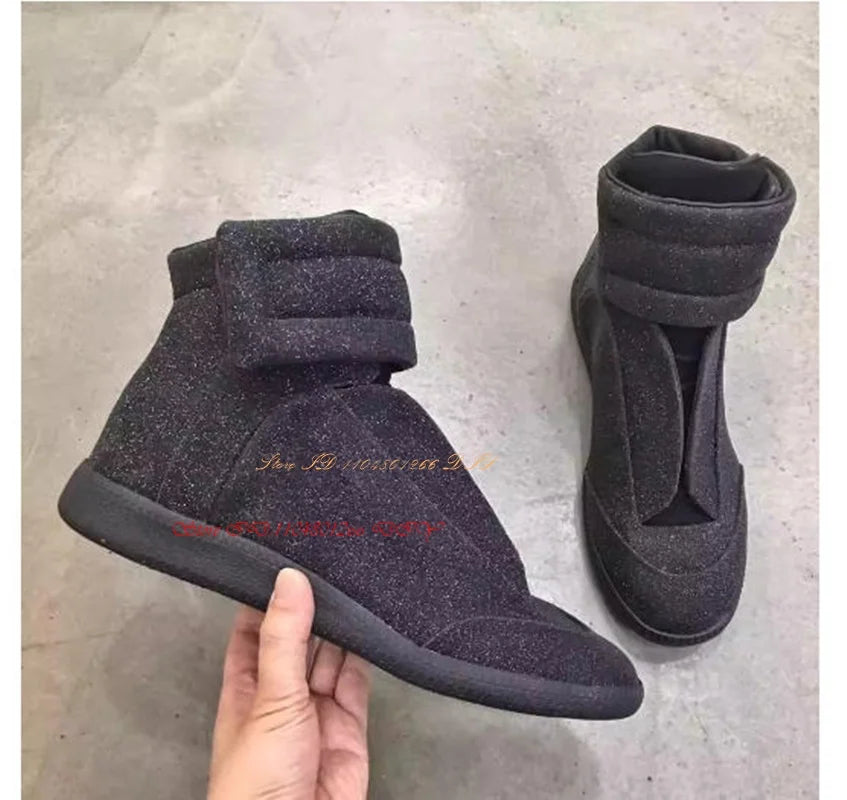 Real Picture Leather Street Style Men's Casual Shoes High Top Sneakers Man Boots Outdoor Activity Zapatillas Hombre Chaussure