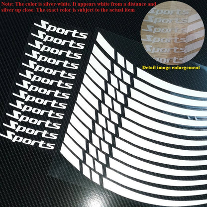 Motorcycle Wheel Rim Stripe Wheel Decal Tape Sticker 18-21 Inch Sport Wheel Decals Road Bike Reflective Sticker