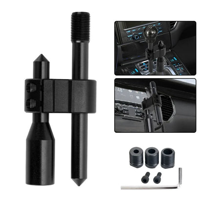 Car Aluminum H Type Gear Shift Knob Extension Adjustable Extender Shifter Lever Handle M18*1.5 M12*1.25 With Three Adapters
