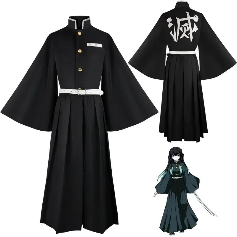 Aime Tokitou Muichirou Cosplay Costume Cosplay  Kisatsutai Uniform Wig Halloween Costume for Woman