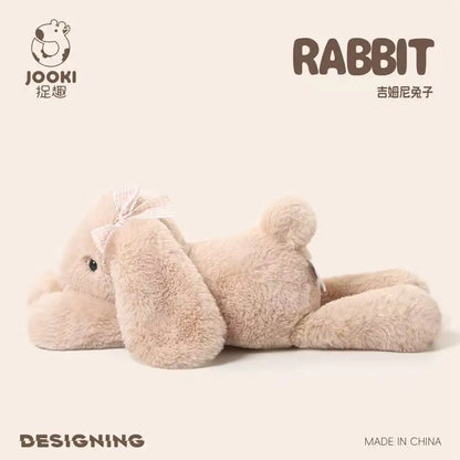 35cm New Simulated Shy Rabbit Doll Stuffed Plush Toy Cartoon Anime Cute Pillow Children's Birthday Gift Fun Doll