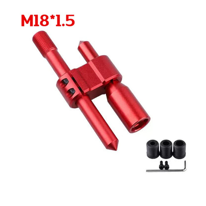 Car Aluminum H Type Gear Shift Knob Extension Adjustable Extender Shifter Lever Handle M18*1.5 M12*1.25 With Three Adapters