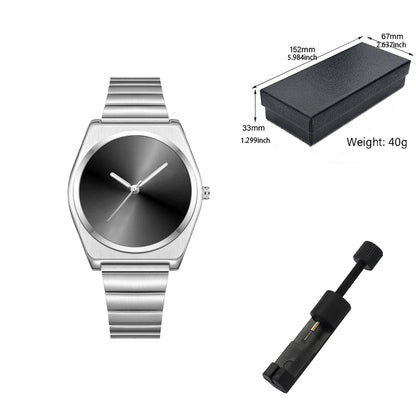 2026 Men's Quartz Watch with Round Dial Design Personalized Graffiti Digital Patterns Simple Yet Retro Fashionable High-End Men