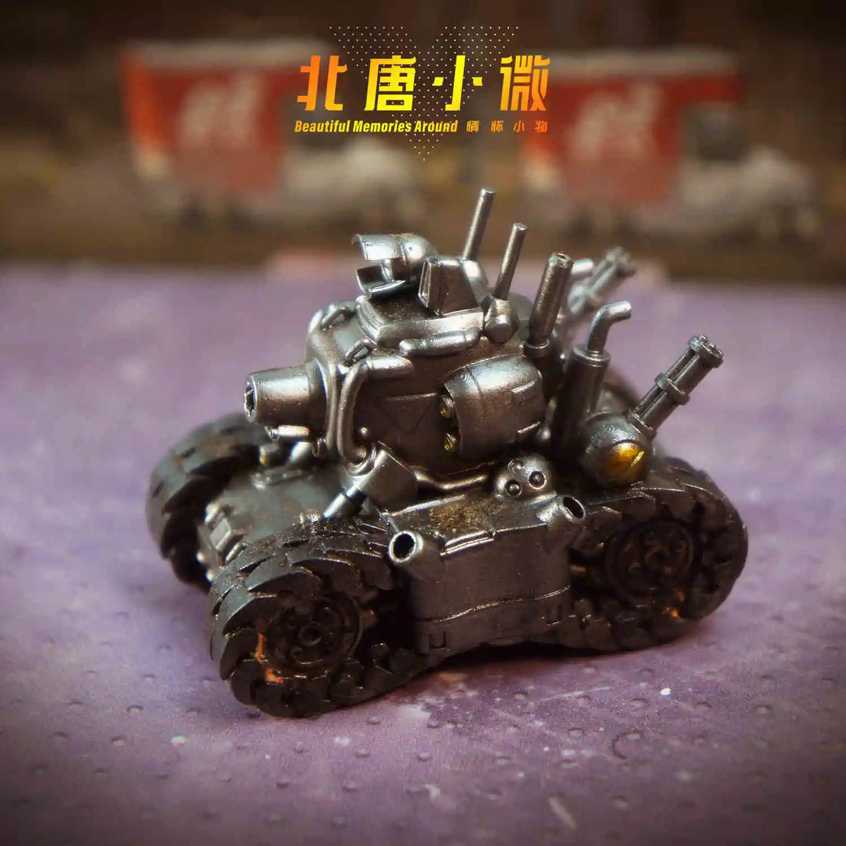 1:64 Metal Slug Genuine Tide Play Figure Snk Hand-Made Heavy Machine Gun Flame Shot Gun Doll Tank Enemy Soldier