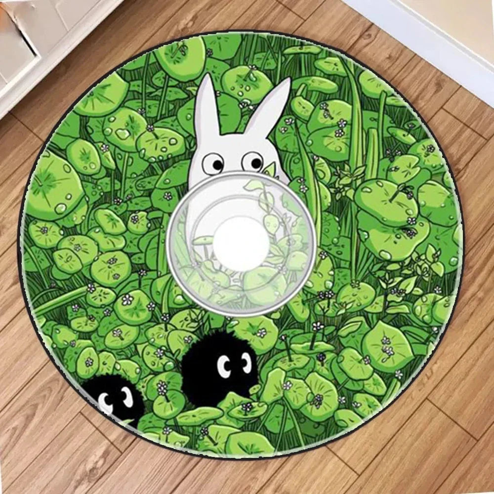 The Round Carpet of The Anime Game CD Is Suitable for Various Environments Durable Home Decoration Mat Bedroom Entrance Rugs