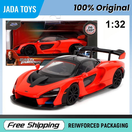 In Stock JADA 1:32 Fast & Furious McLaren Senna Die-cast Car  Toys Alloy Car Model Original Toys for Boys Gifts Collection