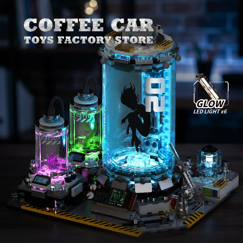 703Pcs Sci-Fi Robot Interstellar Cultivation Pod MOC Bricks Toys Space Extra-terrestrial Lab Building Blocks 3D Model Adult Gift