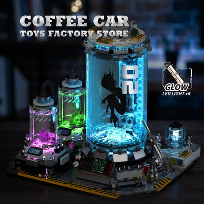 703Pcs Sci-Fi Robot Interstellar Cultivation Pod MOC Bricks Toys Space Extra-terrestrial Lab Building Blocks 3D Model Adult Gift