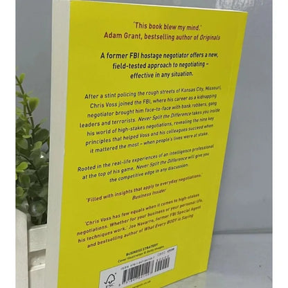 Never Split the Difference: Negotiation Techniques for Adults by Chris Voss Emotional Intelligence Book in English