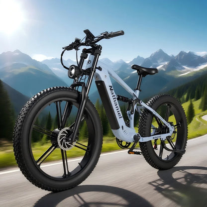 Nathaniel SYR09 Electric Bike 2000W Dual Motor,26*4.0 Fat Tire Integrated Wheel,48V20Ah,55KM/H,All-Terrain Outdoor Sports E-bike