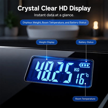 Intelligent High-Precision Digital Weight Scale, Wireless Bathroom Scale, Can Be Connected to App to Synchronize Data