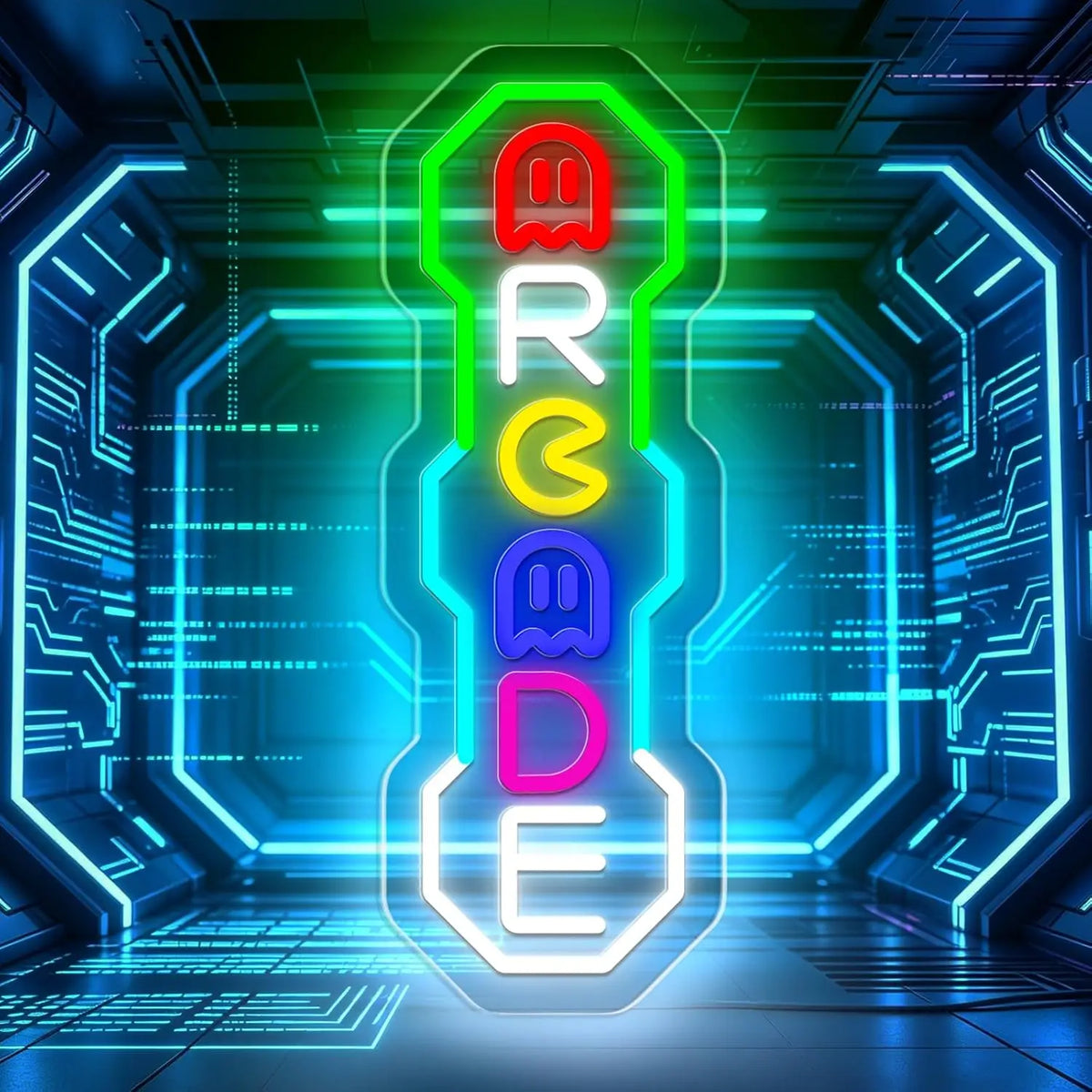 Arcade Gamer Decor Game Arcade Neon Sign USB Powered LED Neon Light for Teen Boy Room Bedroom Wall Decor Decor Man Cave