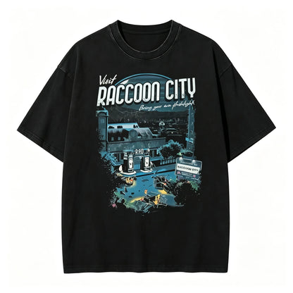 Resident Evil Village Women Dimirescu Retro Manga Poster Unisex T-shirt Black Cotton Short Sleeved T-shirt Gaming Enthusiast Top