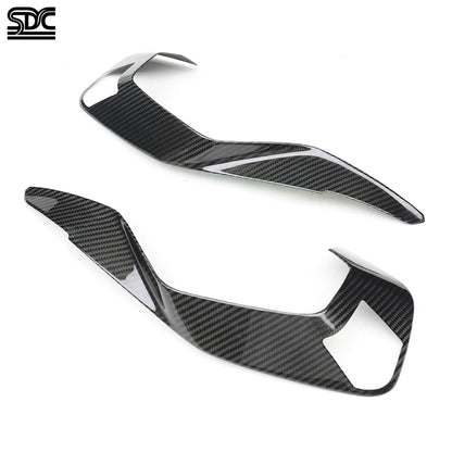 G87 M2 Real Dry Carbon Tail Light Trim Covers For BMW M2 G87 CS 2023+ Prepreg Carbon Fibre Rear Bumper Rear Light Eyebrow Lid