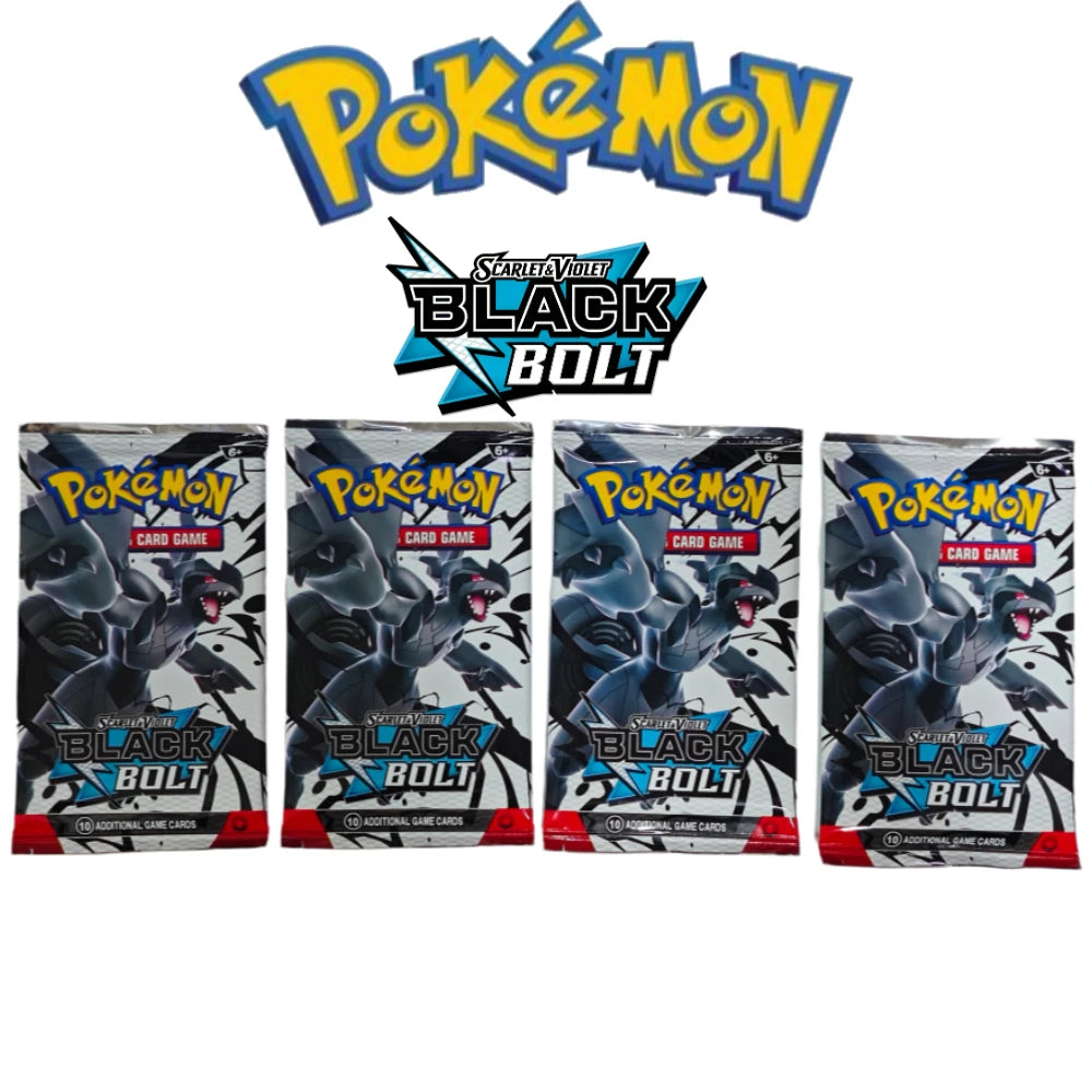 100PCS Pokémon TCG: Mega Evolution-Pitch Black Booster Display Box Prismatic 151 Evolutions English Battle Cards Game Cards