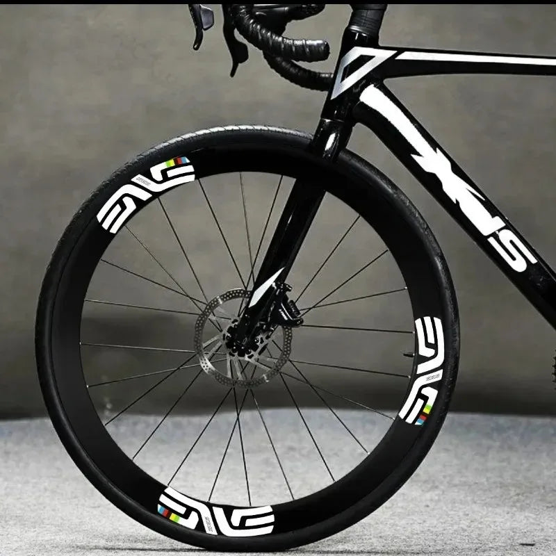 12pcs ENVE SES Bicycle Tire Sticker White Reflective Sticker Embellishment for Road Bikes Wheel Rim Decal Cycling