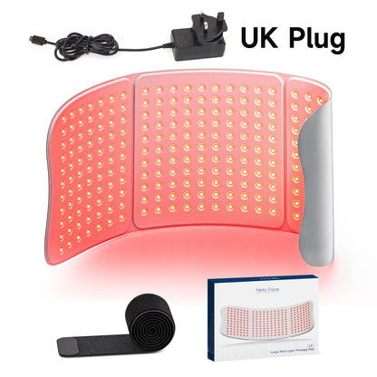 510K/CE Red Light Therapy Pad 660nm 850nm for Body Pain Relief, Large 30x12inch Mat with Timer - Hello Face L7 Tri-Chip
